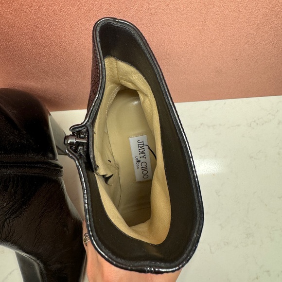 Jimmy Choo Patent Leather Booties - Picture 8 of 8